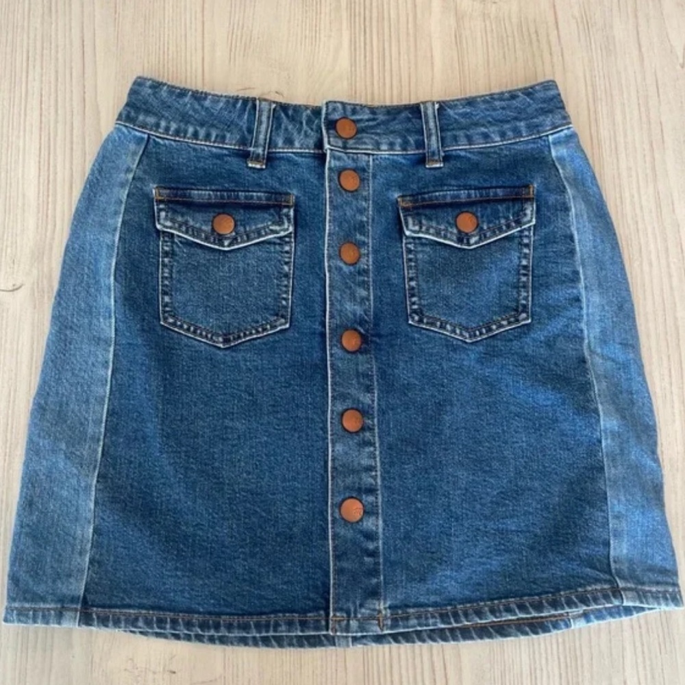 Madewell - Buttondown Jean Skirt